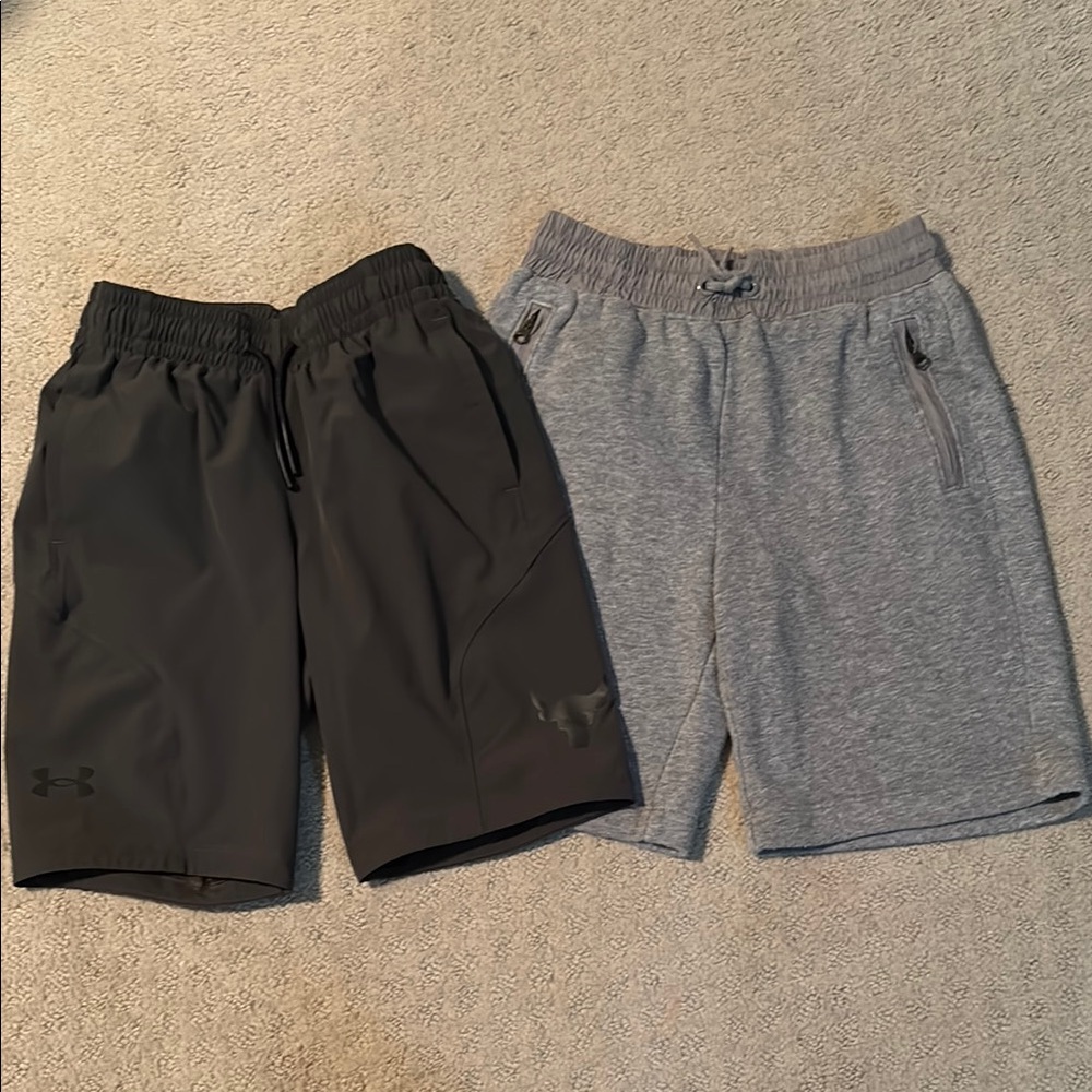 Under Armour and Gap Boys Gray Shorts Size Small